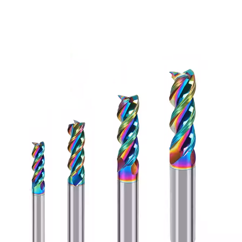 U Groove Carbide End Mill 3 Flute 60HRC AlTin Coating CNC Milling For Aluminum High Chip Removal Performance OEM