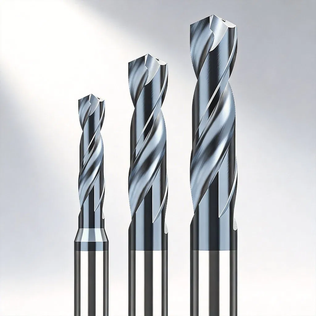 Solid Carbide Internal Coolant Drill Bit for Deep Hole Drilling