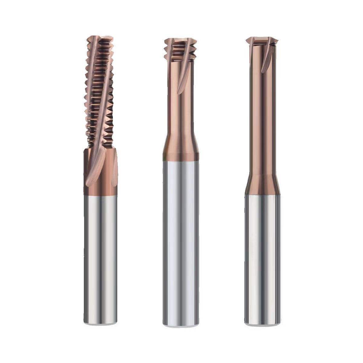 Customizable Single/Three/Full Flute Carbide Thread Mills Metric &amp; Inch Threading Tools for Versatile Material OEM Available