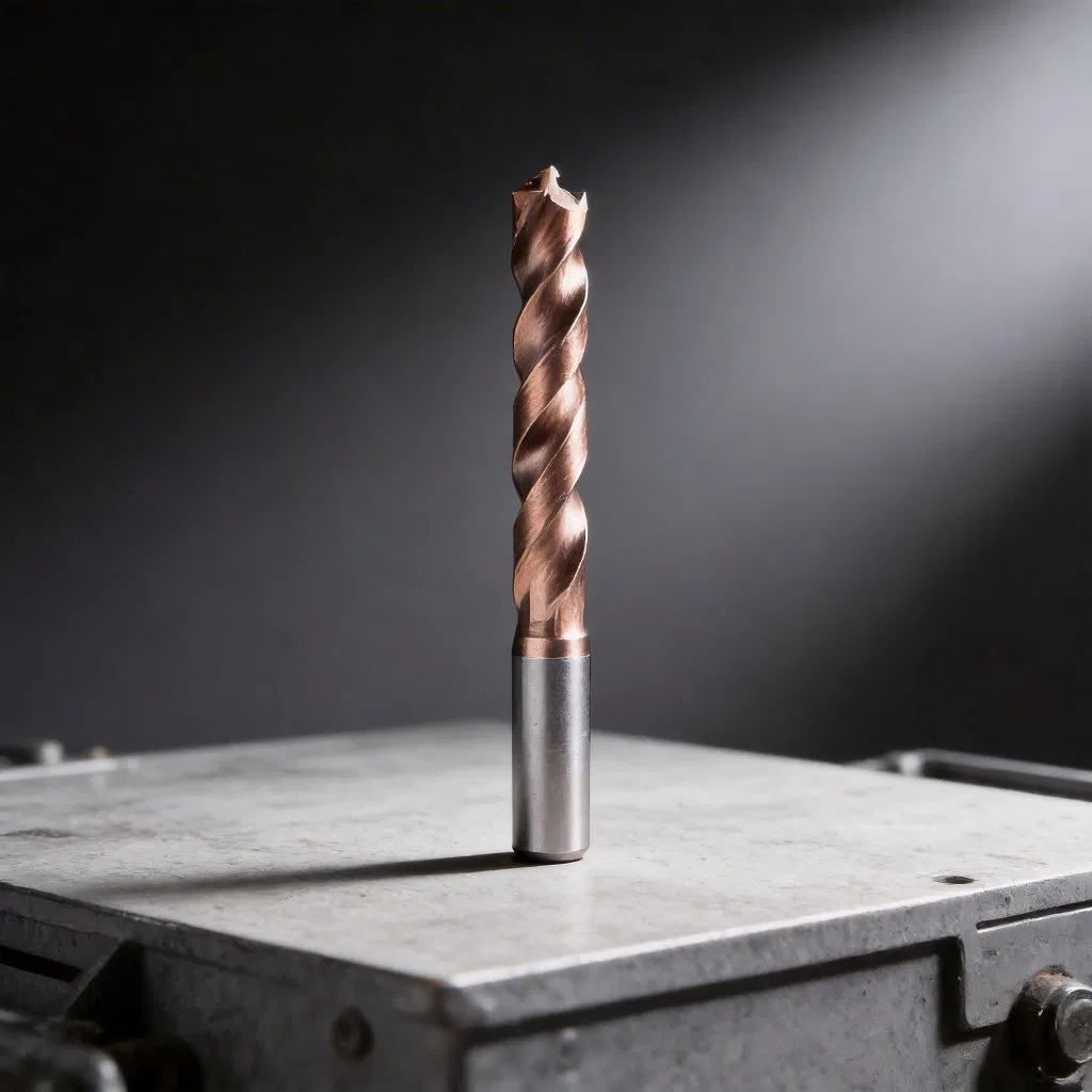 Solid Carbide Internal Coolant Drill Bit for Deep Hole Drilling