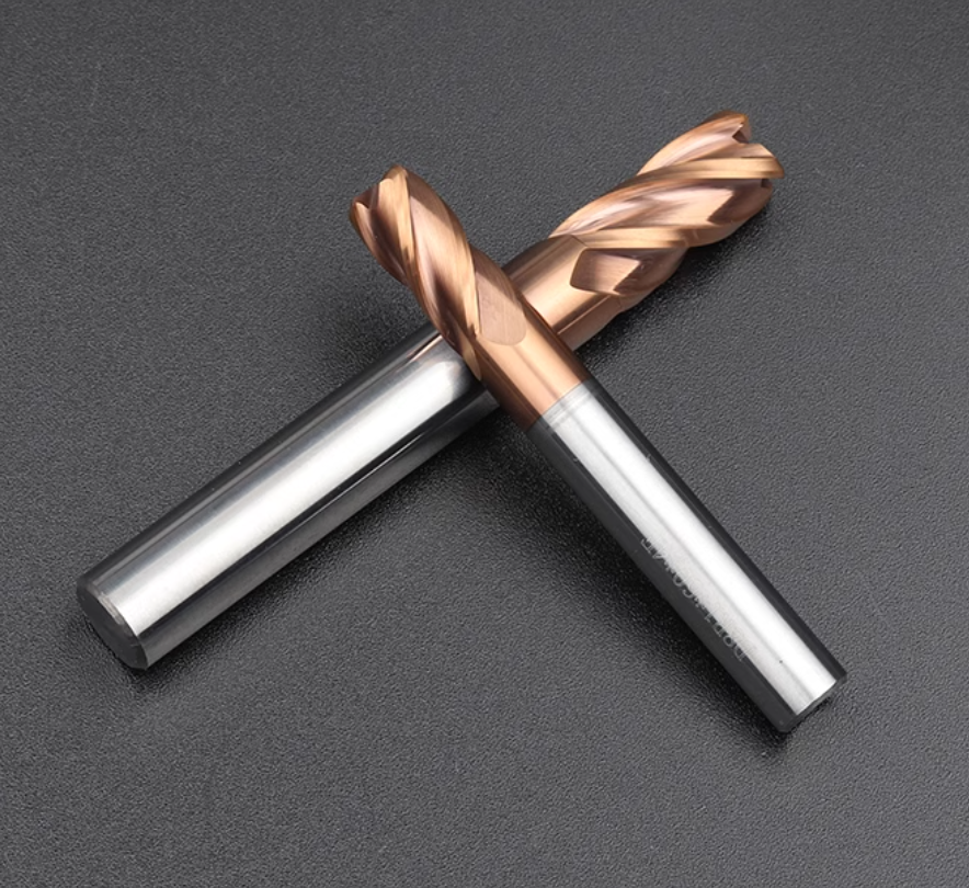 HRC65 High Temperature Tungsten Carbide 4F CNC Router Bits Customized OEM Ball Nose End Mills Cutting Tools for Metal