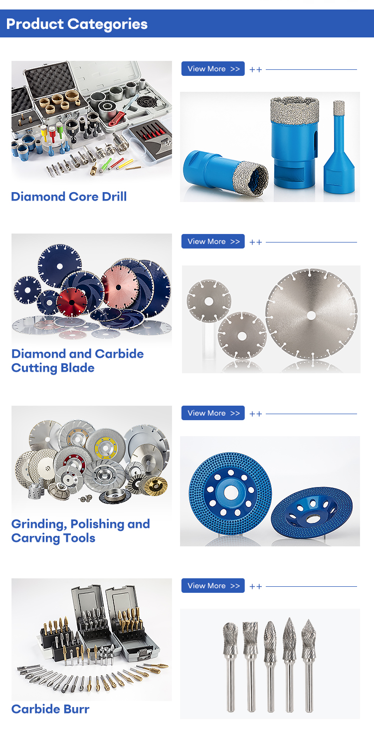 Diamond Core Drill Product Range