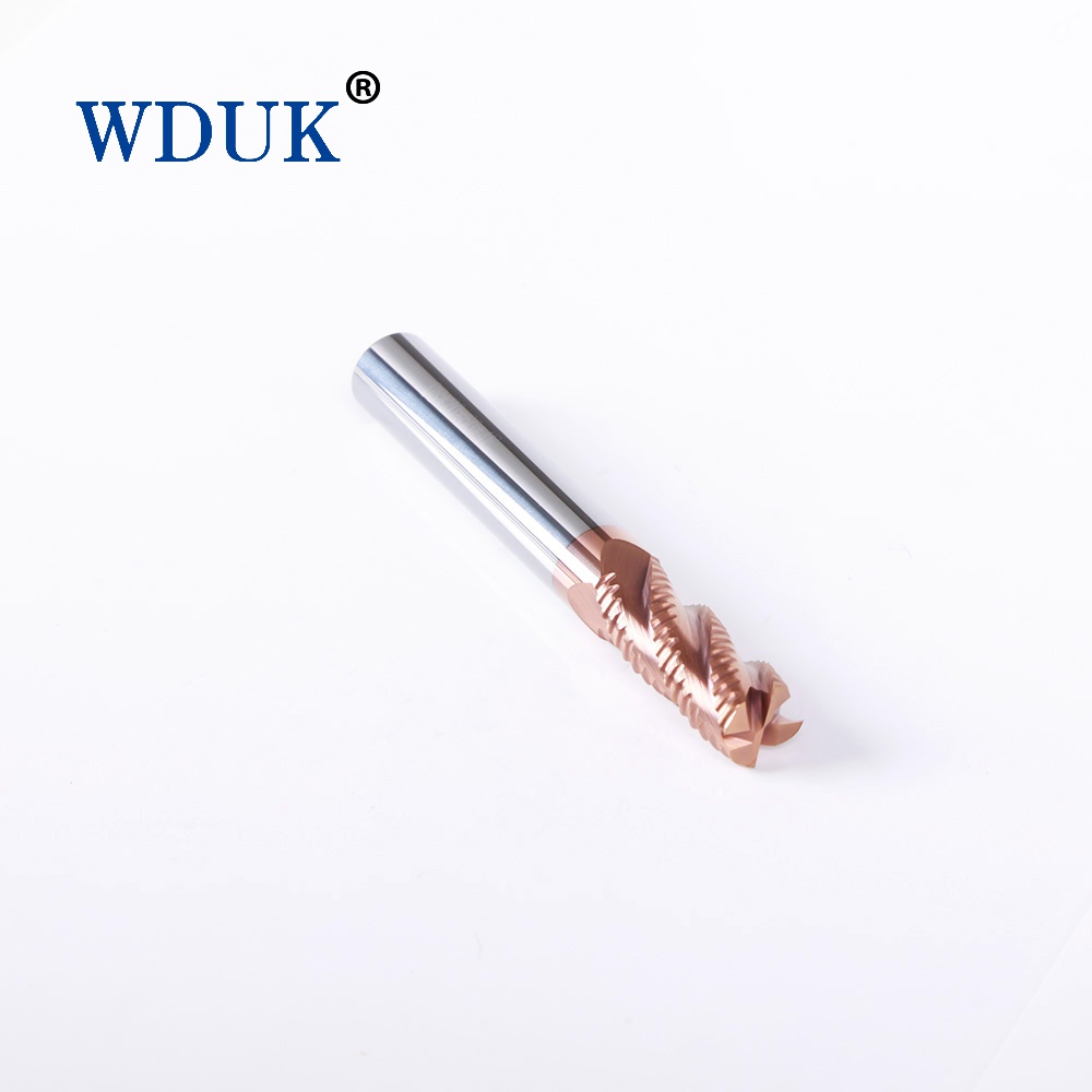 Premium Solid Carbide Roughing End Mill with Wear Resistant Corn Wave Flute for Industrial Steel Material Milling Processing