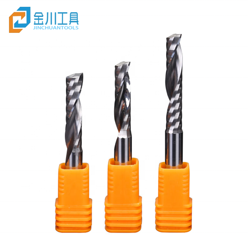 Hot Sale Single Flute Router Bits MDF Drills Forstner Woodworking Wood Carbide Acrylic Edge Milling Cutter End Mills CNC 55HRC