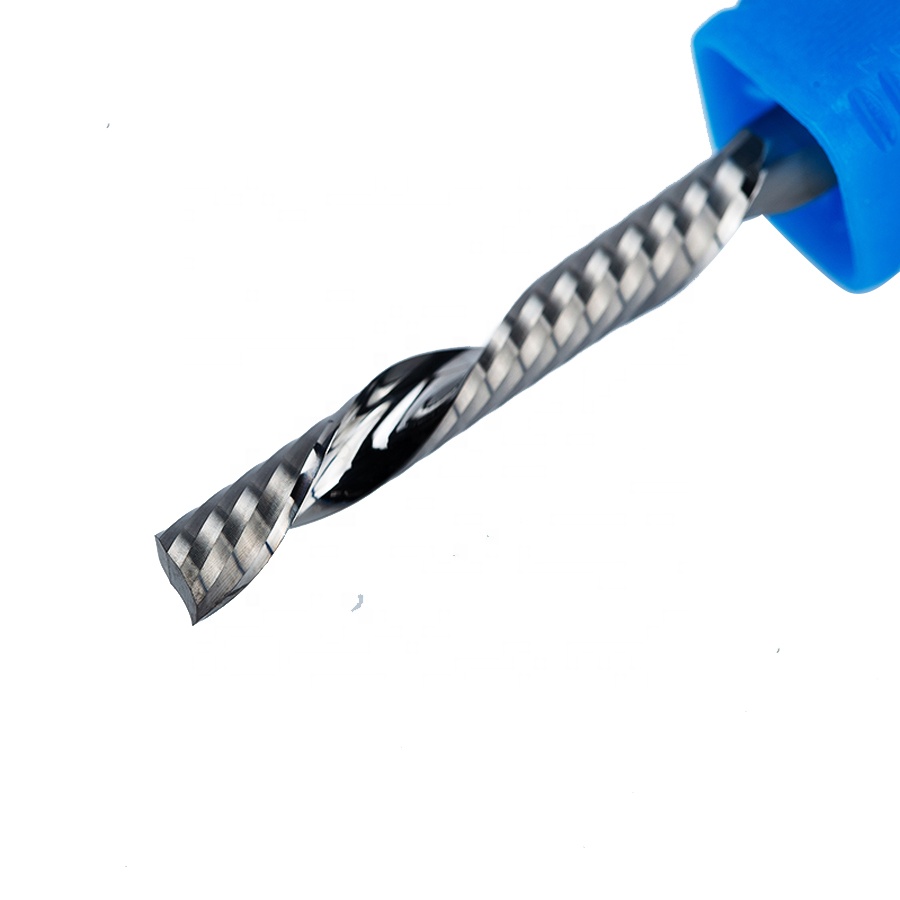 Durable Tungsten Carbide Tool One Flute Spiral End Mill Single Flute Cutter End Mills For Wood Use