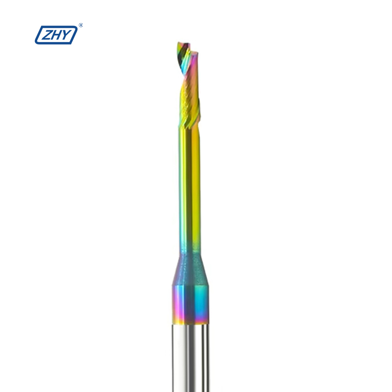 Zhy Oem Custom Spiral Single Flute Endmill Single Edge Single Blade End Mill Milling Cutter