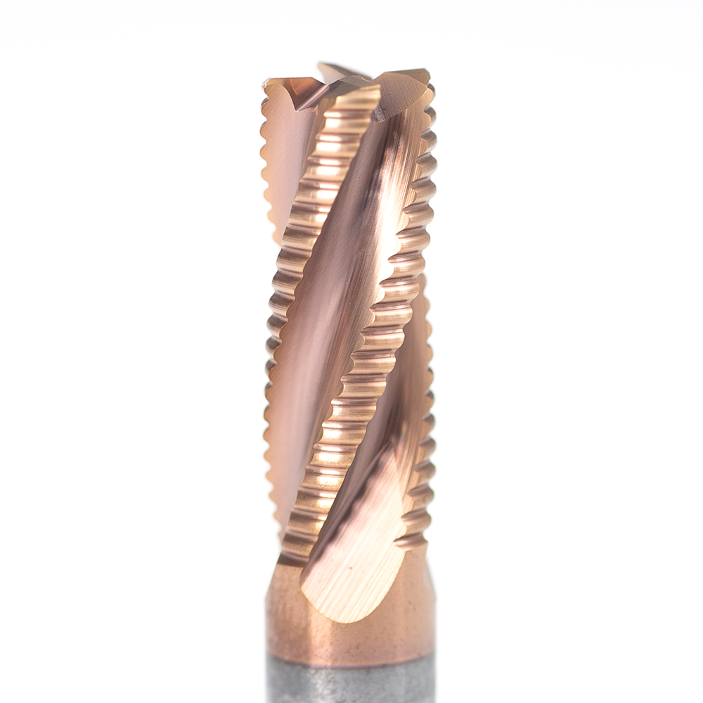 Wave Milling Cutter 4 Flute Carbide Roughing End Mill 35 Helix HRC35-58 CNC Milling Tools OEM Heavy Duty Machining Factory