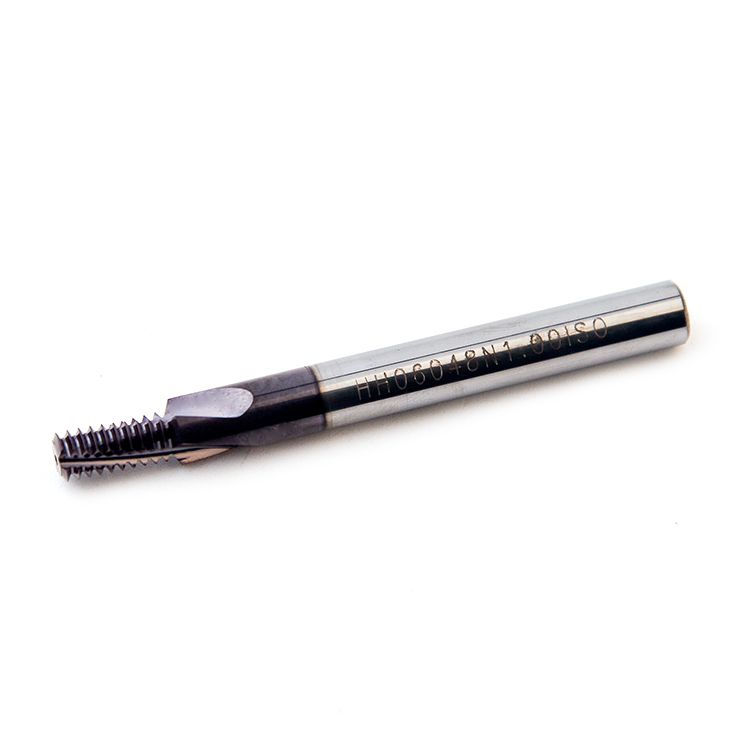 Fengyi Customizable Solid Carbide Threading Mills ISO Metric Full Profile with 4mm Shank Diameter Tin Coated for OEM Support