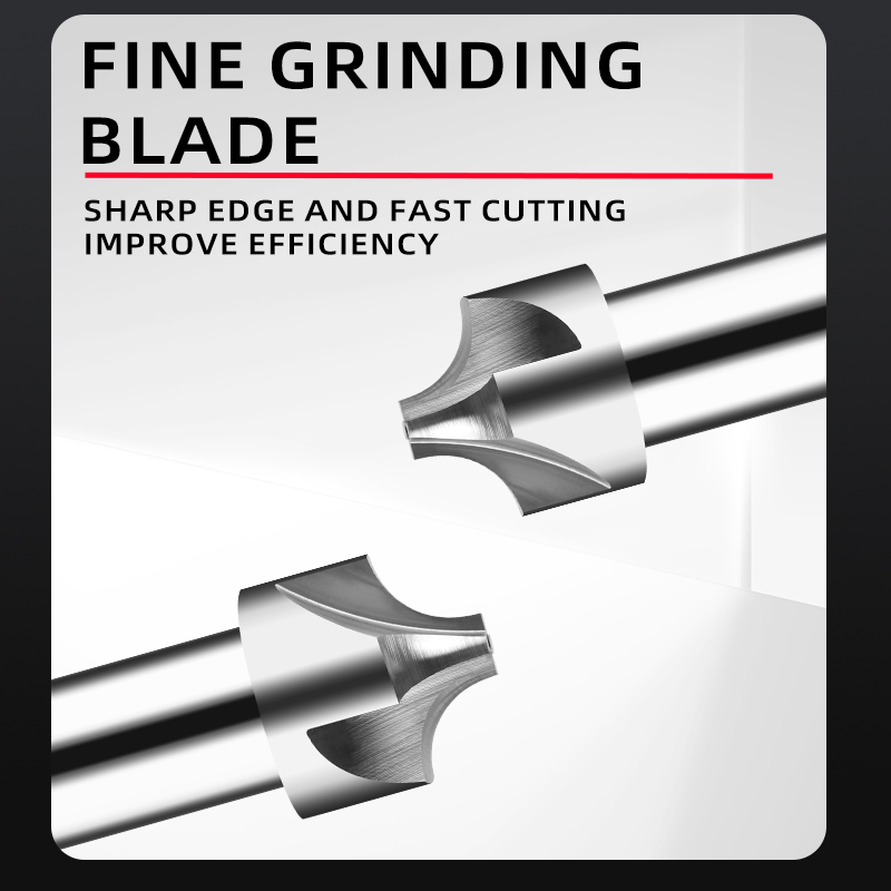 SITELUN Straight Shank Inlaid HSS Chamfered Inner R Arc Milling Cutter End Mills Customized