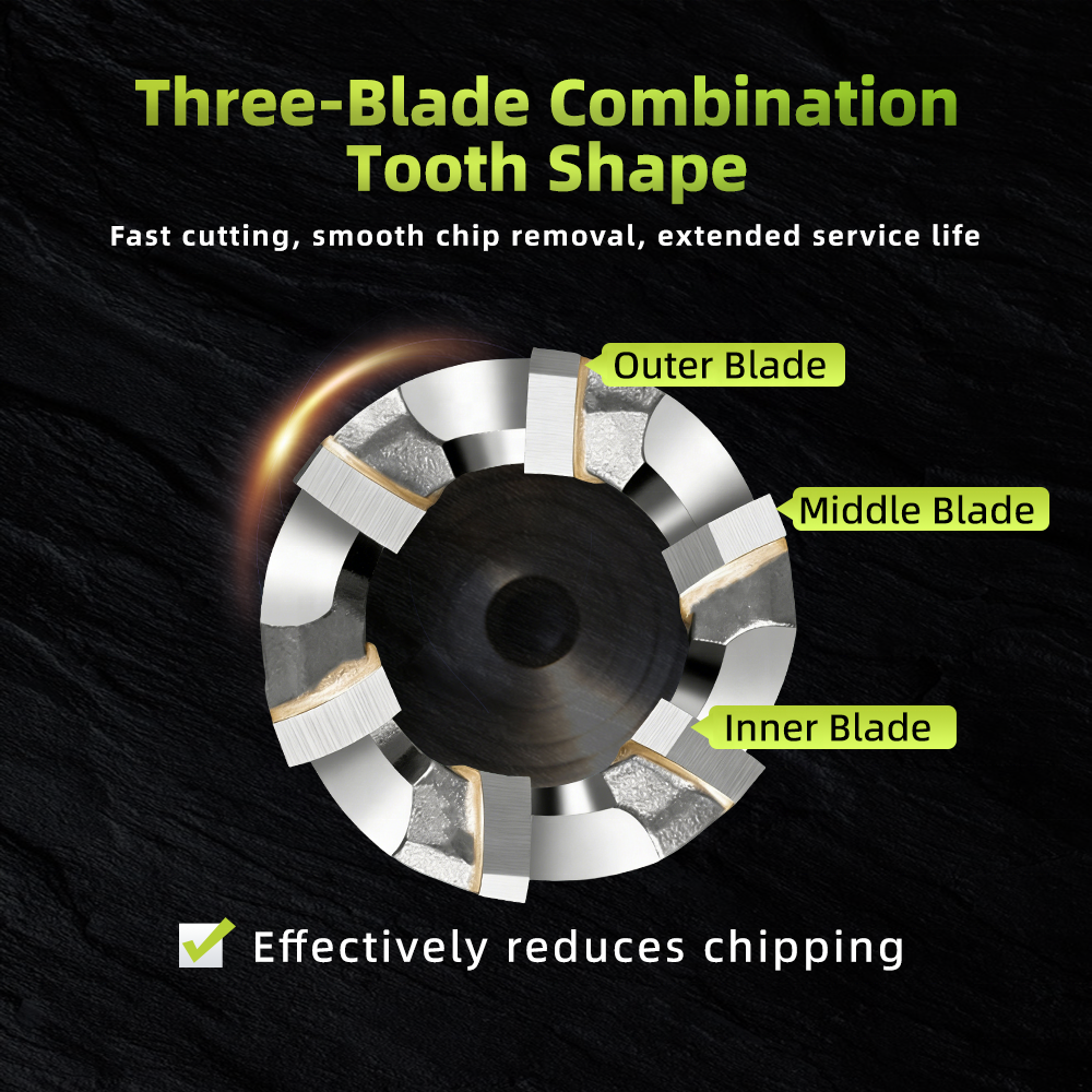 KOOCUT 75mm V6 Core Drill Bit TCT Carbide Metal Cutting Core Drill Machine Bits TCT Core Drill Bit