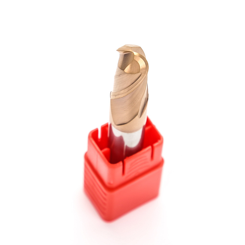 58 Degree 2 Flutes Ball Nose End Mill For General Purpose 3D Molding Alloy Steel And Plastic Materials OEM AlTin Coated 55HRC