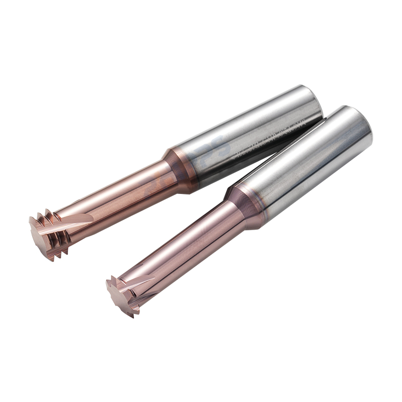 China Solid Carbide ISO Metric Three-tooth M8 M4x0.7 6mm CNC Mill End Mills Thread Milling Cutter