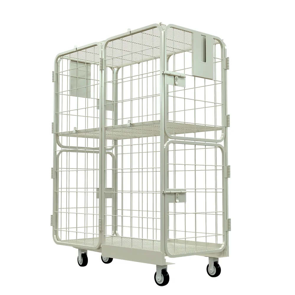 Good Load-Bearing Capacity Multi-Color Detachable Rolling Cart Warehouse Roll Container