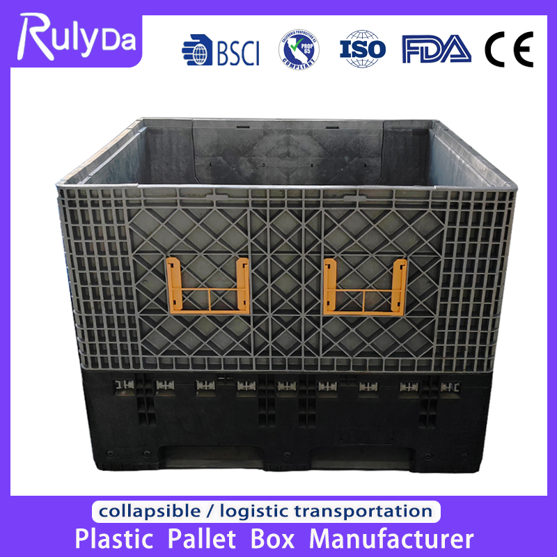 Liquid Sleeve Honeycomb Coaming Cooler Logistic Collapsible Bulk Nesting System Folding Agricultural Plastic Pallet Storage Bin Container for Industrial Use
