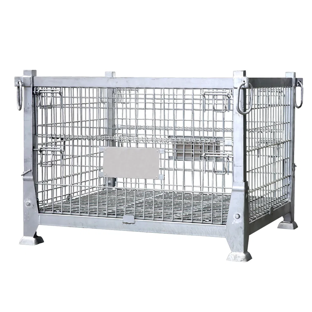 Foldable Steel Wire Mesh Metal Stillage Pallet Container/Gitterbox for Storage