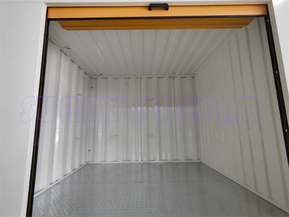 Two Rolling Doors Partition Demountable Fast Assemble Portable Storage Container Self Storage