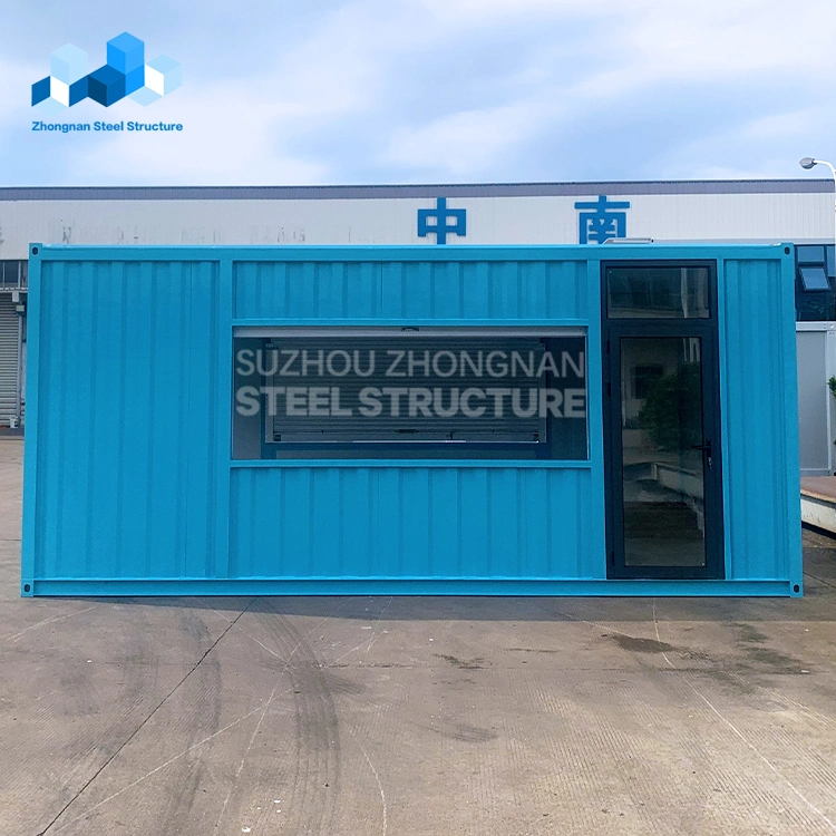 Wholesale Custom Steel Modular 20FT Container Store with 3 Rolling Shutter Window Factory