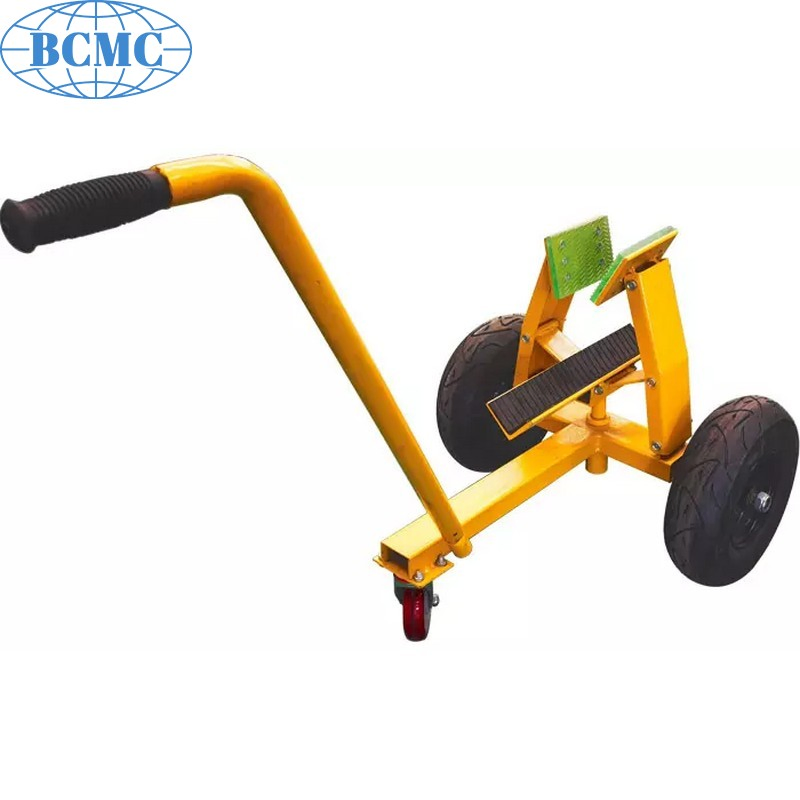 Bcmc 3 Wheels Locking Slab Freight Dolly Transport by Hand One Person Use