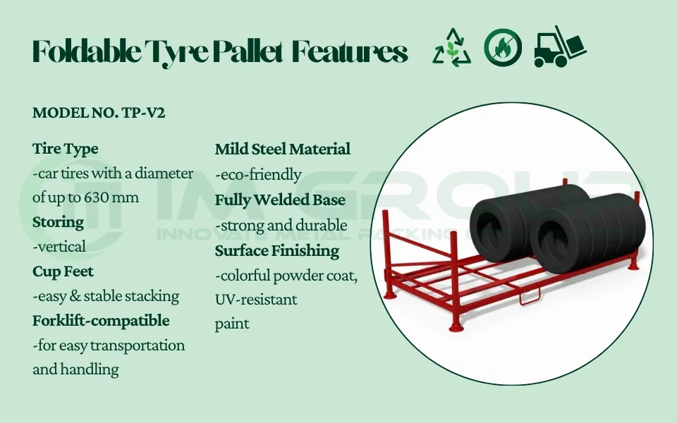 Storage Metal Steel Truck Car Tyre Stillages