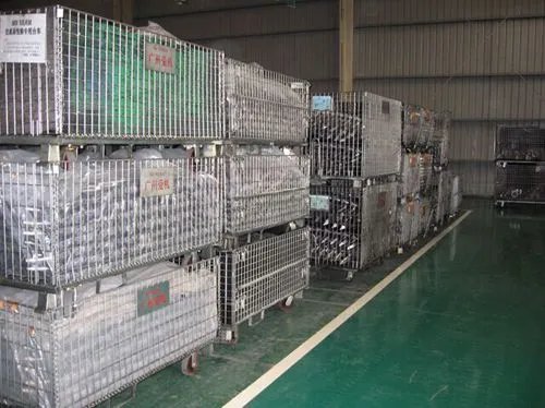 Wire Mesh Container Storage