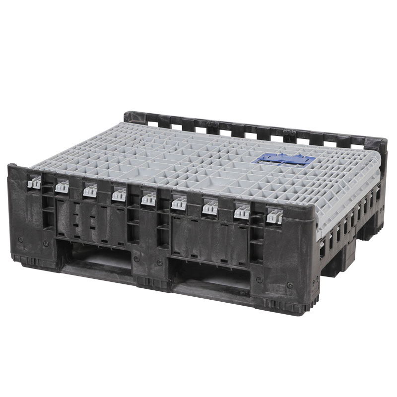 Versatile Collapsible Plastic Bulk Storage Container for Easy Transport