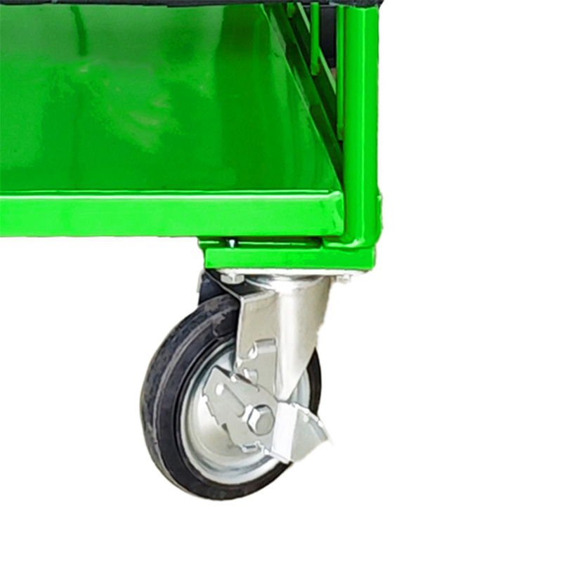 Roll Cage Container with Grid Rolling Tape Sorting Steel Trolley