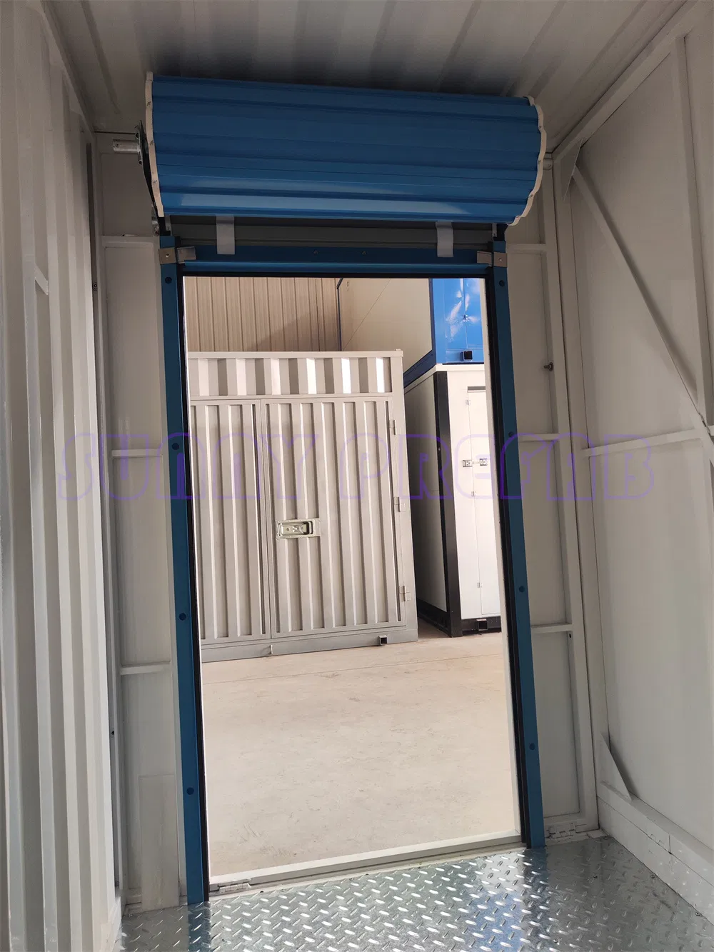 Rolling Doors Partition Collapsible Assemble Stackable Portable Foldable Container Self Storage Units