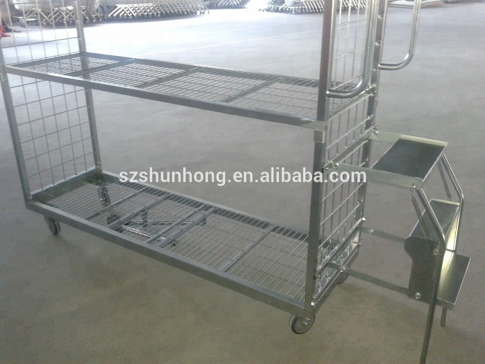 Shunhong Customized Warehouse Store Rolling Order Picking Trolley for Sale
