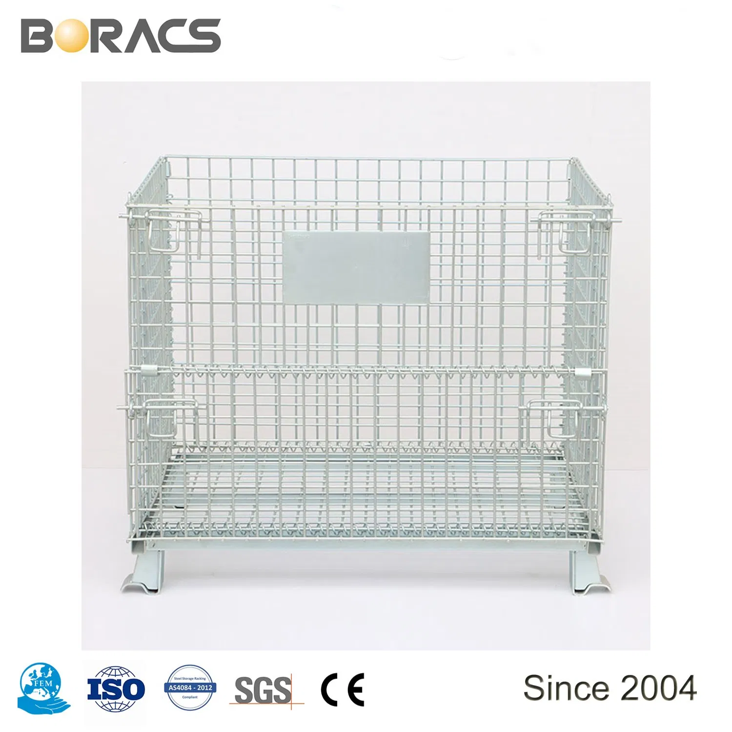 Wholesale Logistics Warehouse Nestable Folding Mesh Trolley