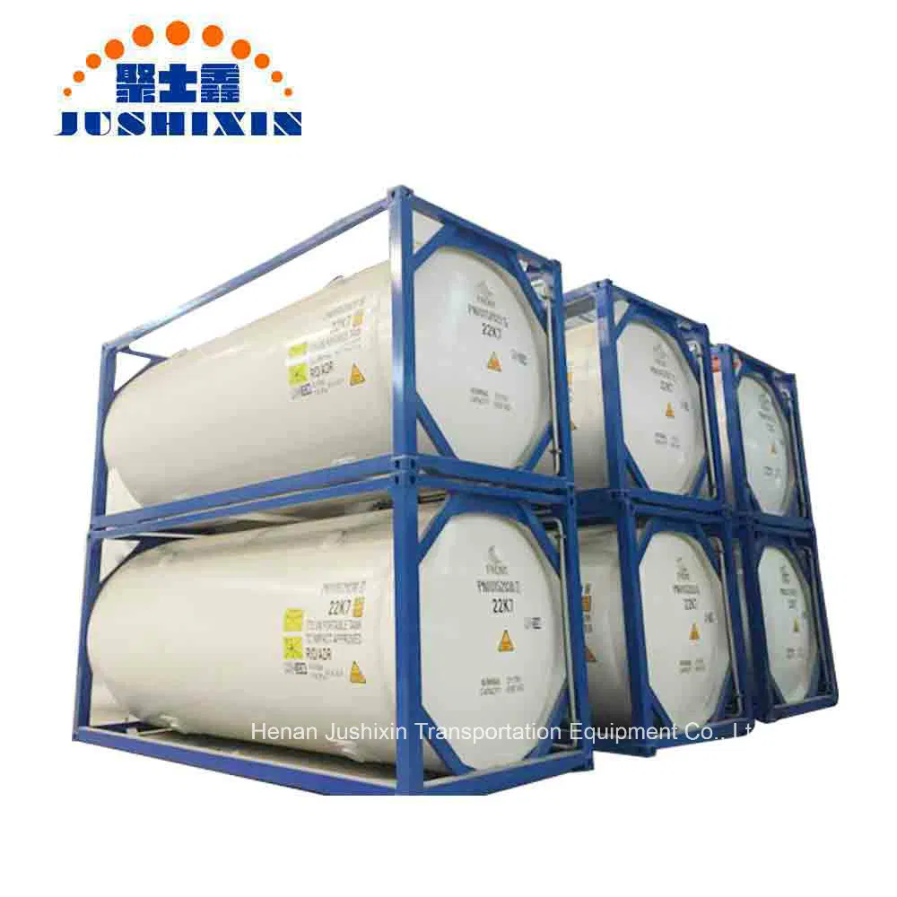 20feet T50 LPG/Chlorine/Refrigerant/Hydrogen Fluoride Anhydrous/Ammonia/Ethylene Oxide Gas ISO Portable Storage Cargo Bulk Tank Containers for Sale