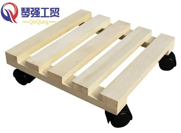 Wooden Flower Transport Platform Dolly