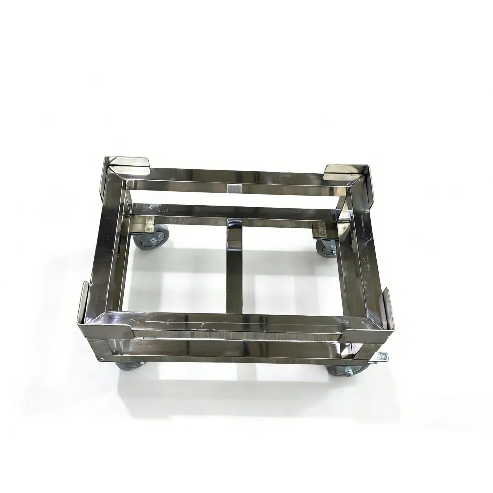 Dolly with Metal Grounding Chain for Workshop Material Transport