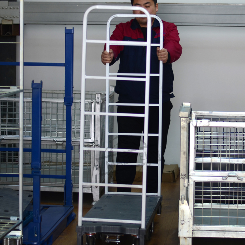 Heavy Duty Steel Order Picking Cart Logistics U-Boat Trolley with 6 Wheels