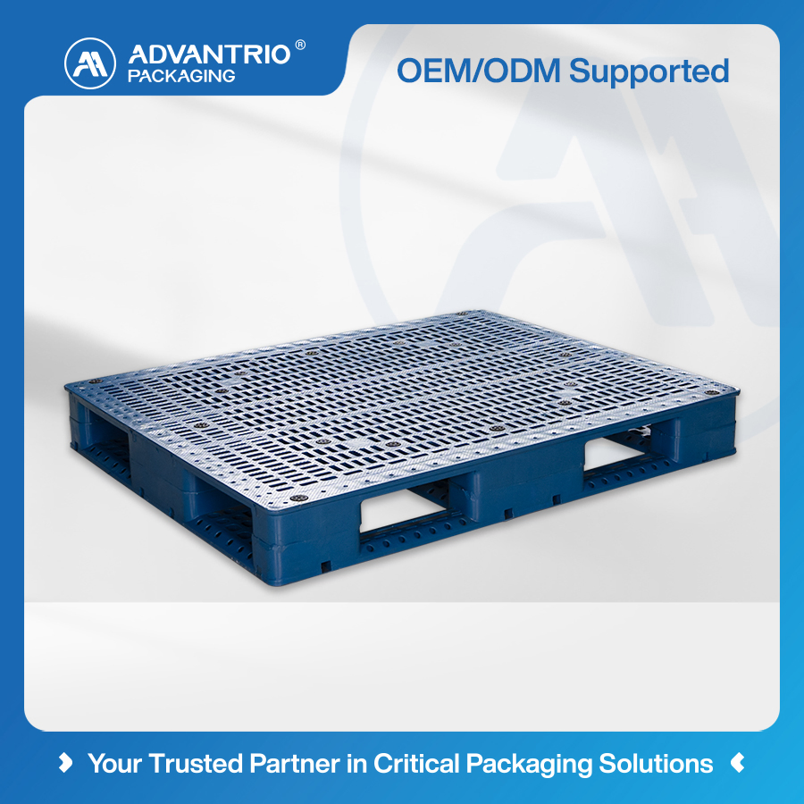 Small Plastic Euro Pallet 6 Runners Design for Logistics Turnover and Transport