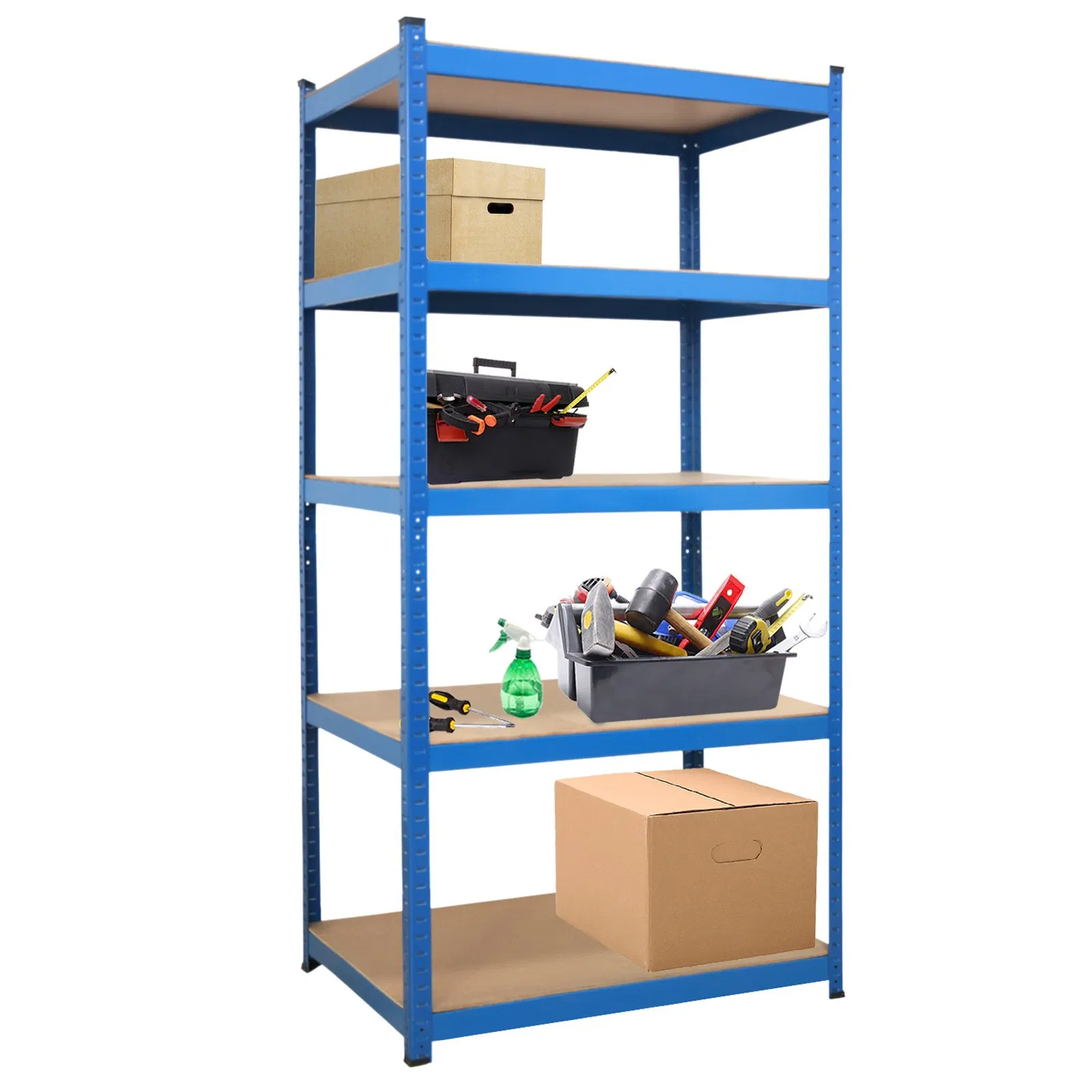 5 Layer Industrial Steel Boltless Garage Warehouse Rack Shelving Metal Home Tool Storage Shelves Supermarket Storage Rack