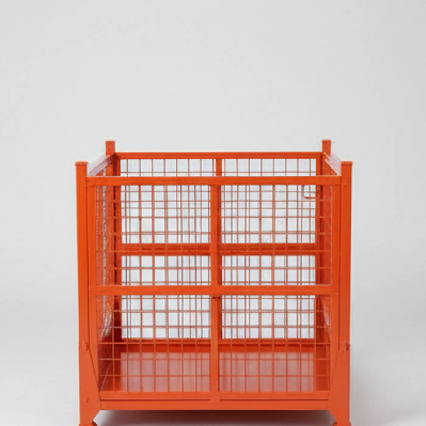 Rust-Proof Stackable Steel Metal Industrial Storage Pallet Cage Warehouse