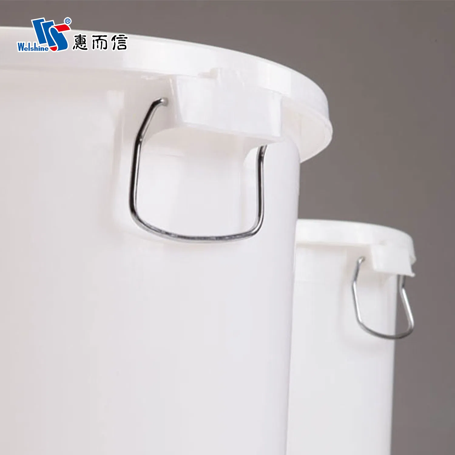 Large Capacity Rolling Round Plastic Dustbin Rubbish Barrel Waste Container