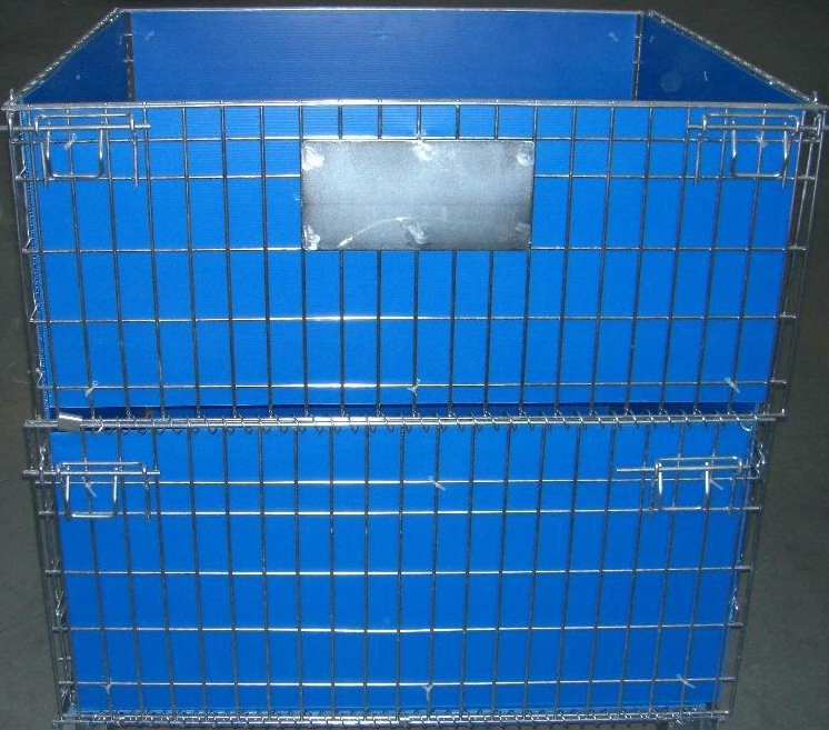 Stackable Collapsible Steel Wire Mesh Pallet Stillage with Heavy Duty