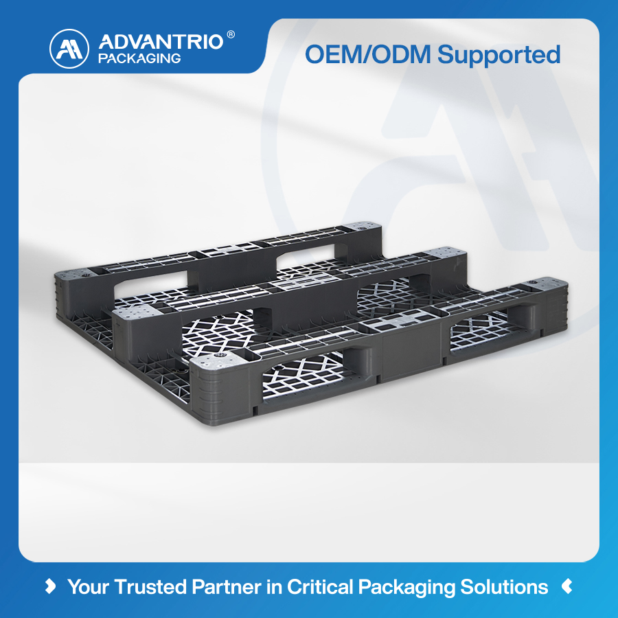 PP Pallet Recyclable Material Supporting Circular Economy Logistics Turnover Plastic Pallet Box