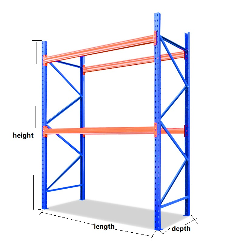High Density Warehouse Storage Pallet Racking Double Deep Pallet Racks