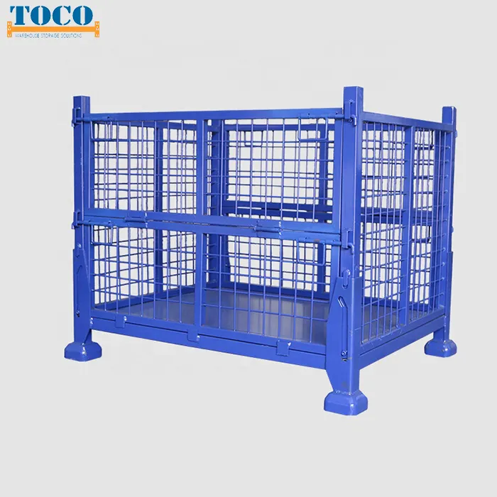 Foldable Stackable Metal Box Pallet