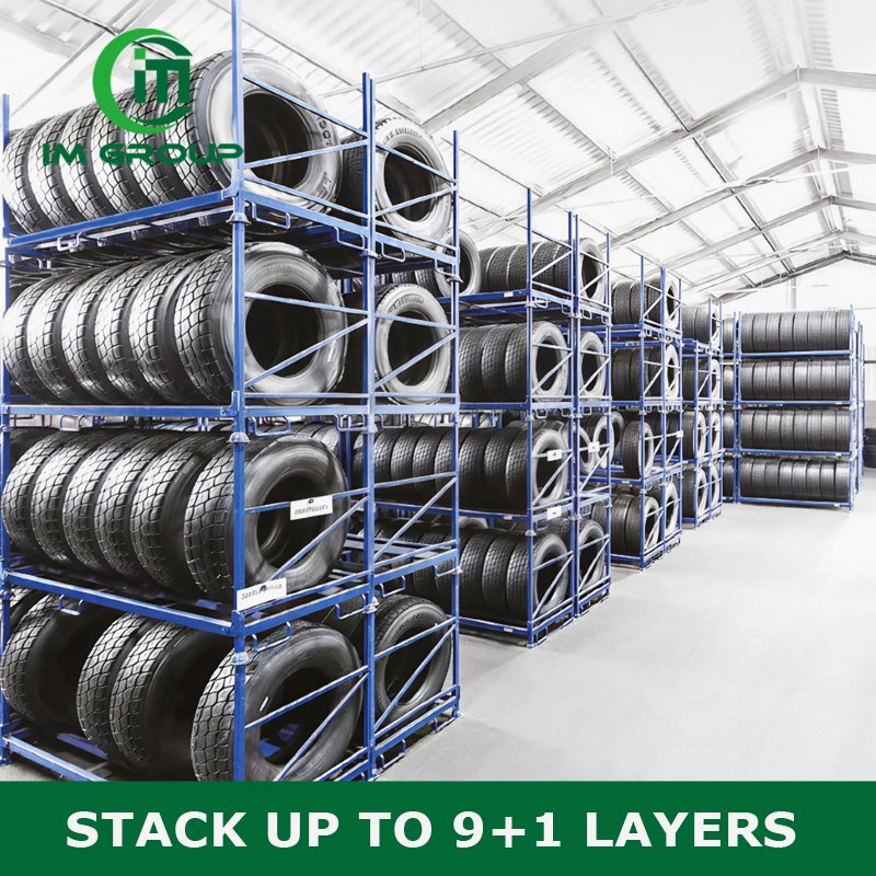 Industrial Stackable Collapsible Storage Metal Steel Truck Car Tyre Stillages