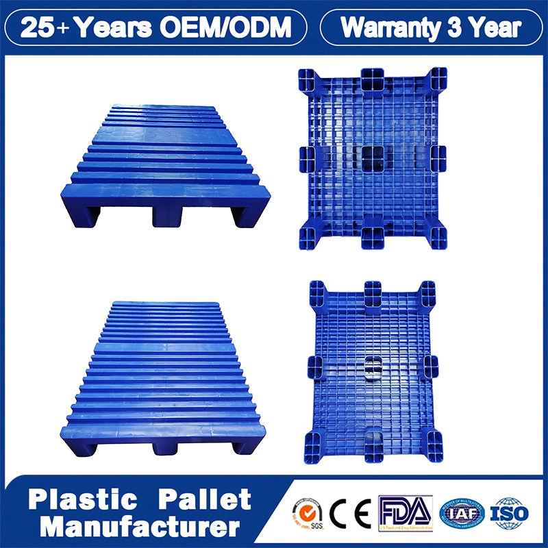Industrial Rackable Logistics Stackable One Way Export Drum IBC Oil Spill Containment Hygienic Printing Warehouse Storage Euro HDPE Heavy Duty Plastic Pallets