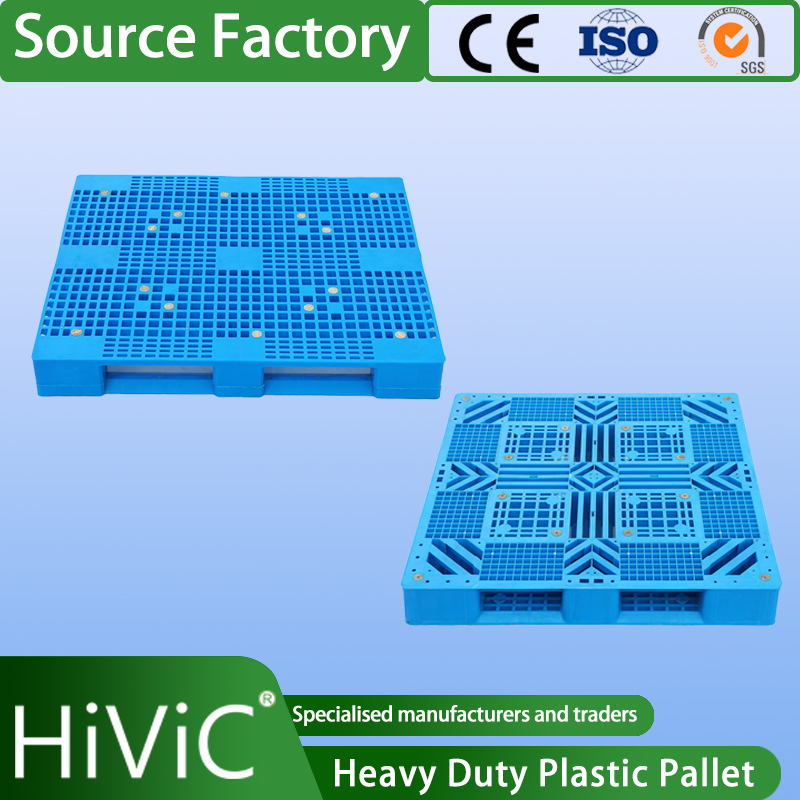 Warehouse Industrial Transportation Sale Recycled Stackable Logistic Rack Euro Material HDPE Double Faced Double Faced Cheap Rackable Heavy Duty Plastic Pallet