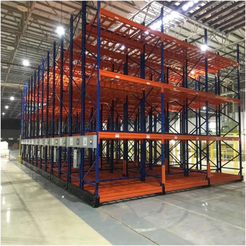 Intelligent Warehouse Electric Heavy Duty Mobile Racking for Compact Movable Storage Solution