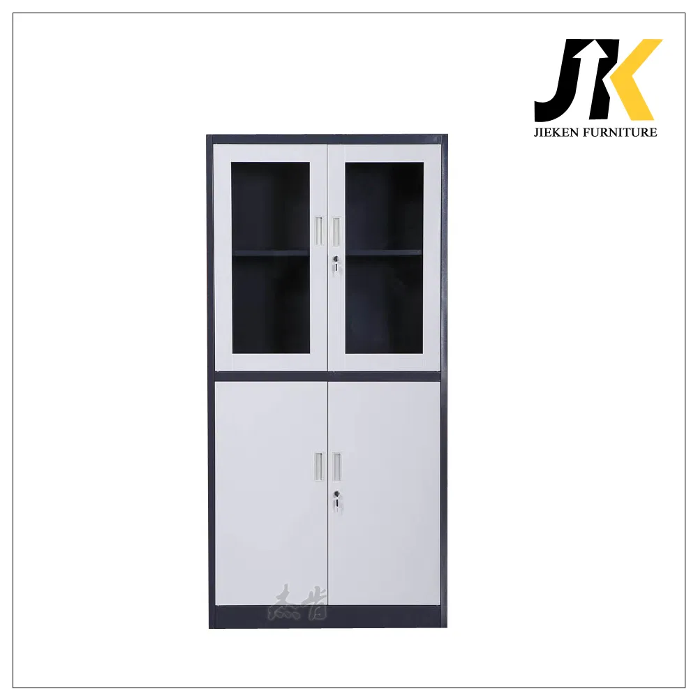 Supply White Long Gray Deep Metal Office Upright Storage Cabinet