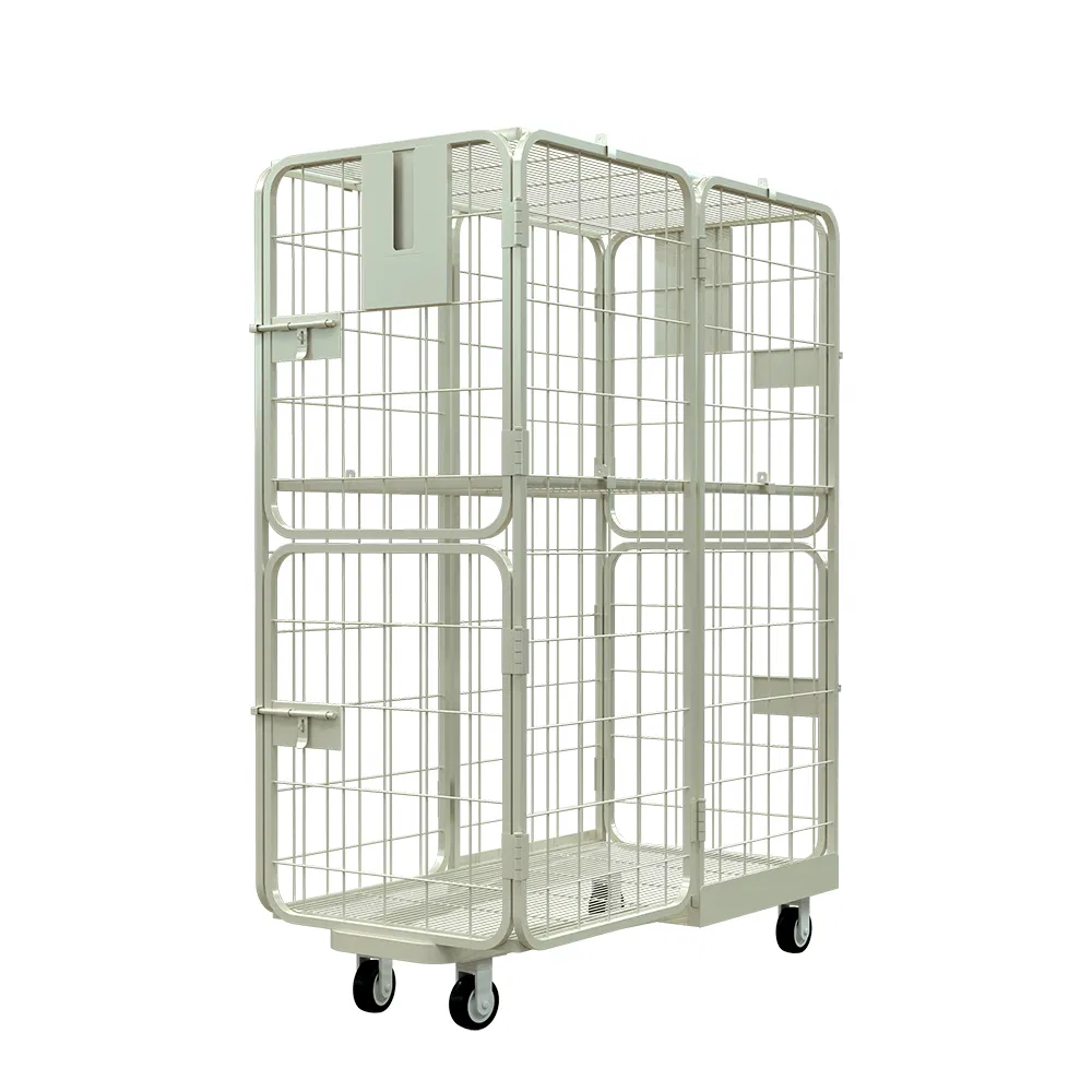 Good Load-Bearing Capacity Multi-Color Detachable Rolling Cart Warehouse Roll Container