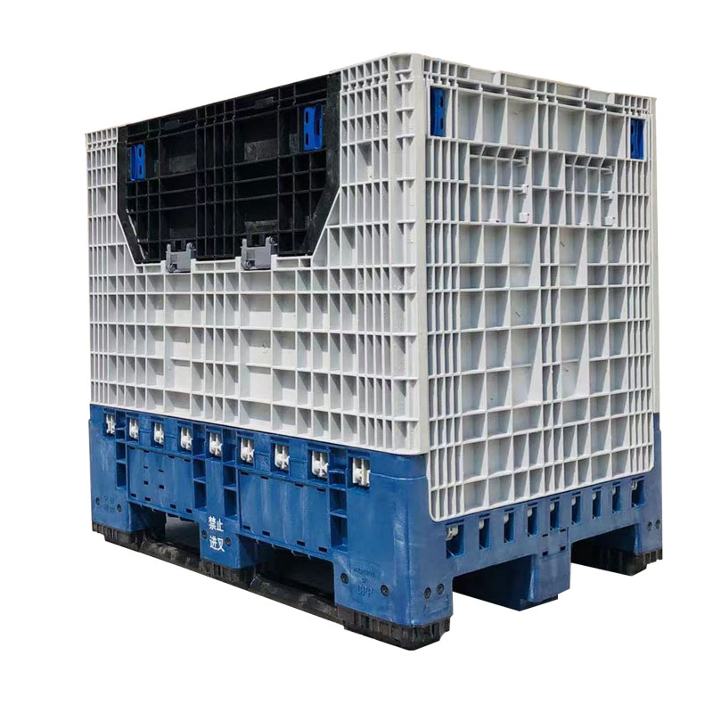 Versatile Collapsible Plastic Bulk Storage Container for Easy Transport