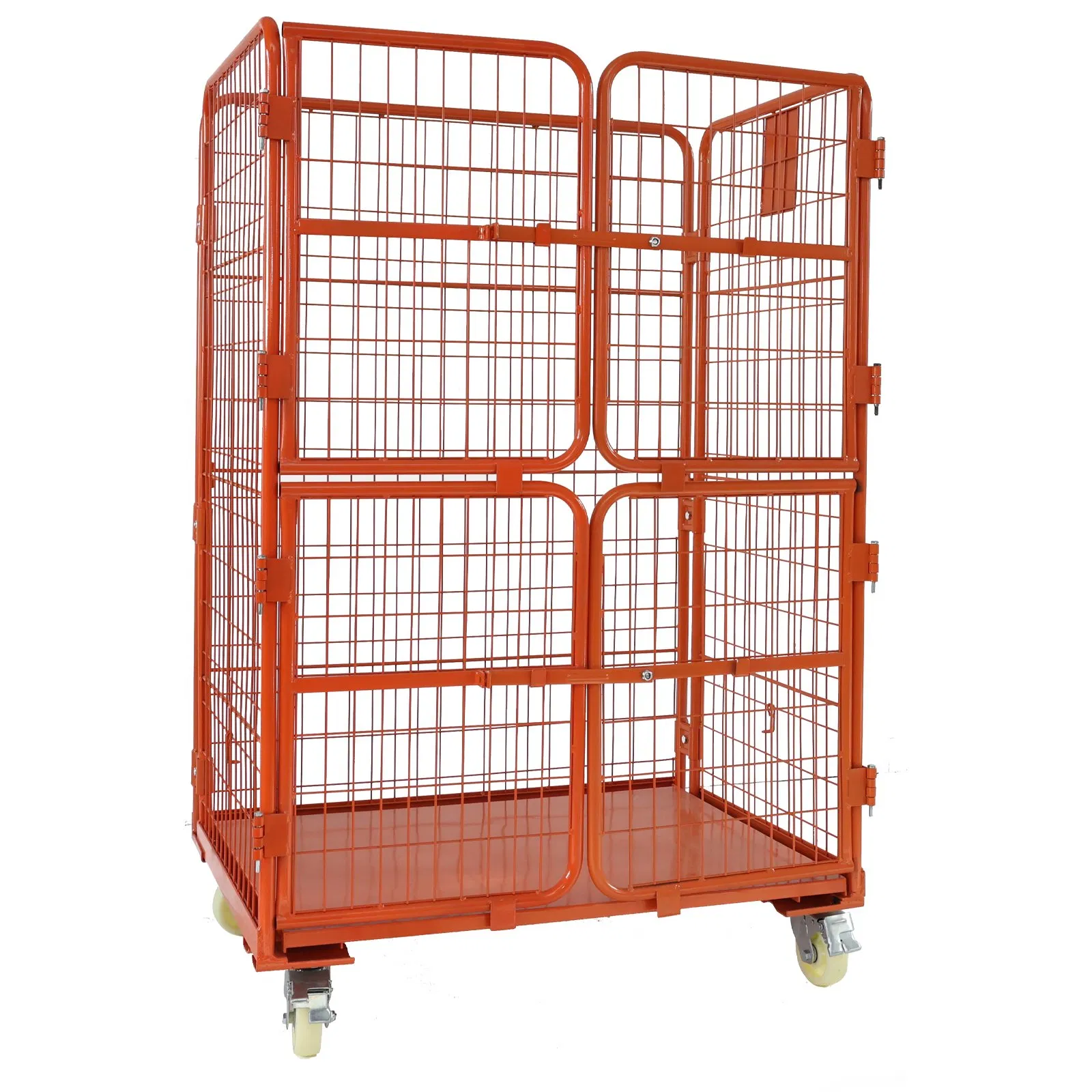 Standard 4 Sided Logistics Roll Container Full Security Peddle Cart Roll Container
