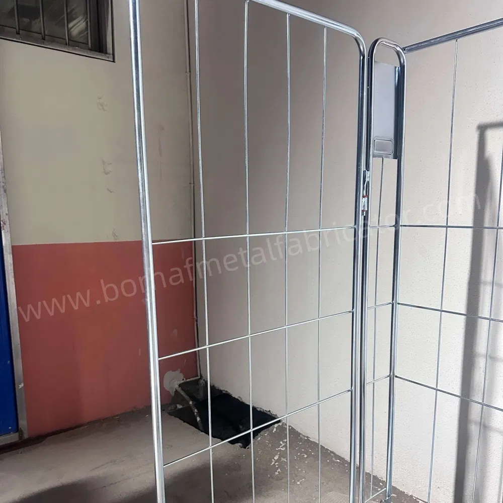 Medium-Duty Customized Hot DIP Zinc Warehouse Transport Folding Steel Material Rolling Container